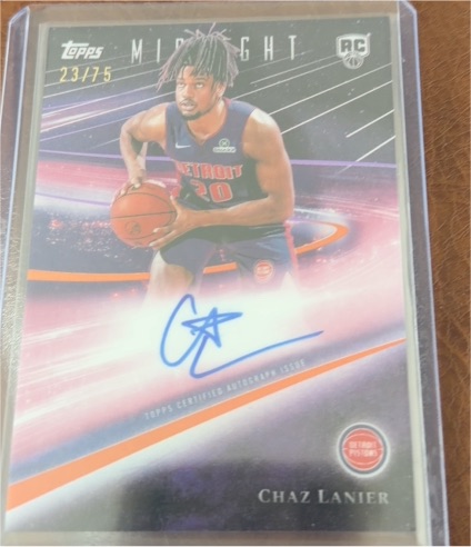 2025-26 Topps Midnight #23/75 Chaz Lanier — front