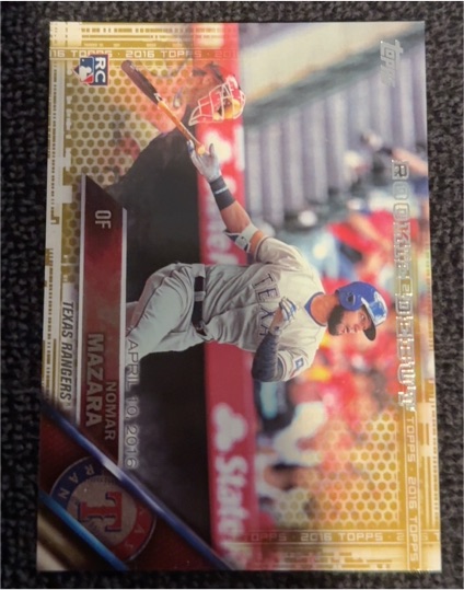 2016 Topps Update #US295 Nomar Mazara — front