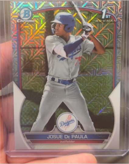 2023 Bowman Chrome Prospects #BCP-111 Josue De Paula — front