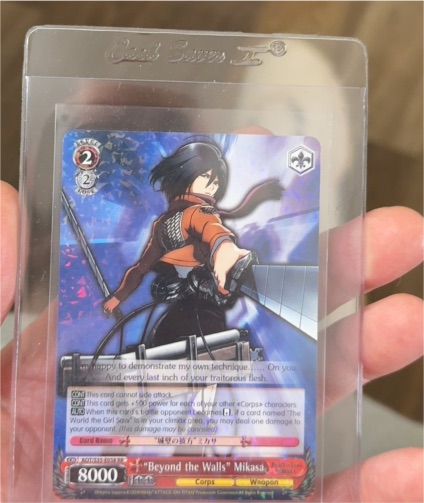 2015 Weiss Schwarz Beyond the Walls Mikasa — front