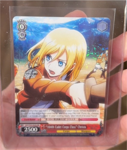 Weiss Schwarz 2021 W104-104 104th Cadet Corps Class Christa — front