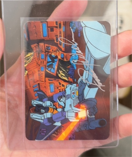 1985 Hasbro Transformers G1 Action Card #58 Megatron — front