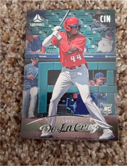 2023 Panini Chronicles #25 Elly De La Cruz Luminance Rookie — front