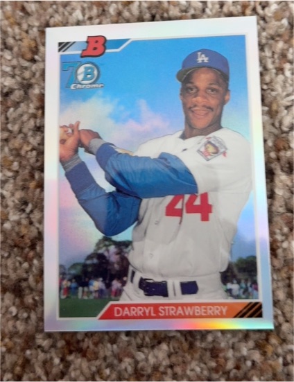 2017 Bowman Chrome 1992 Bowman #92B-DS Darryl Strawberry — front