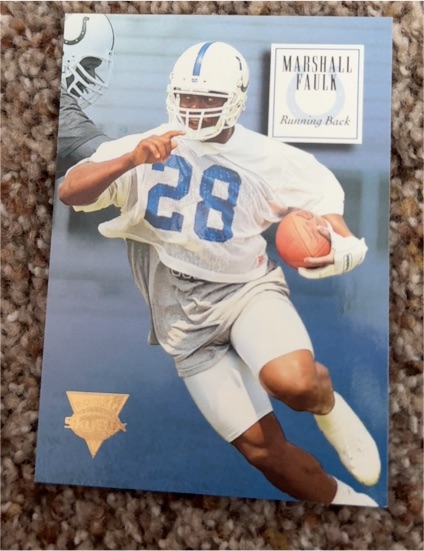 1994 SkyBox Premium #158 Marshall Faulk — front