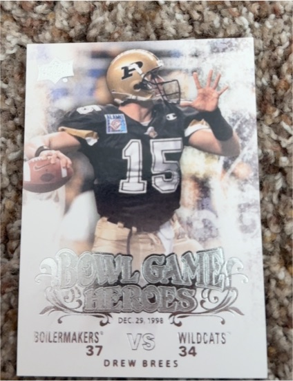 2011 Upper Deck College Football Legends Bowl Game Heroes #BGH-DB Drew Brees — front