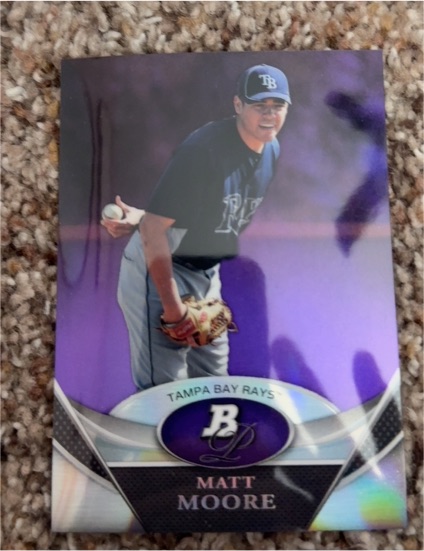 2011 Bowman Platinum #BPP98 Matt Moore — front