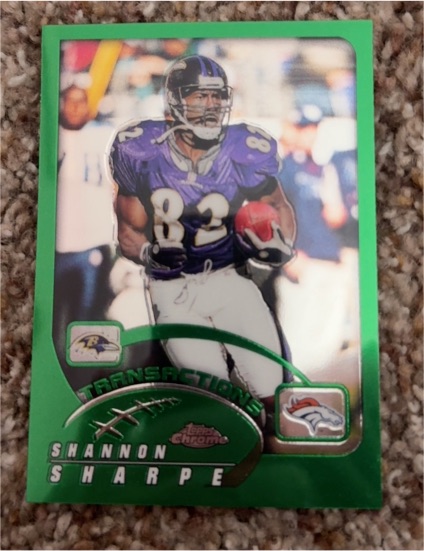 2002 Topps Chrome #54 Shannon Sharpe — front