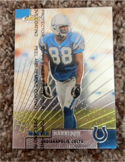 1999 Topps Finest #14 Marvin Harrison — front