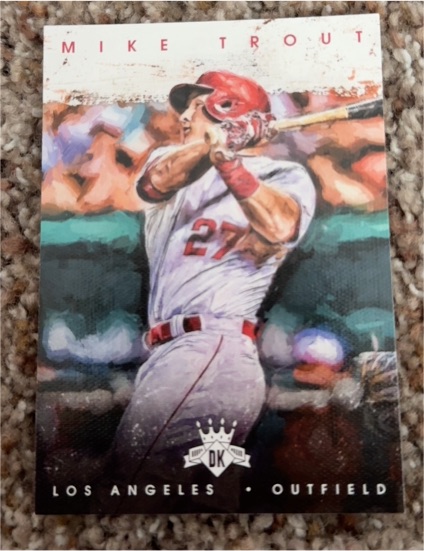 2016 Panini Diamond Kings #91b Mike Trout Post-swing — front