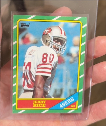 1986 Topps #161 Jerry Rice — front