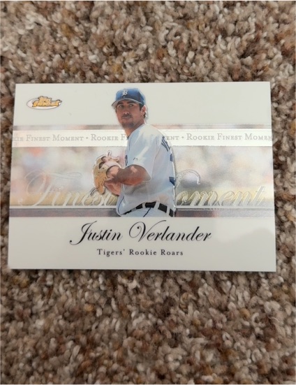 2007 Topps Finest Rookie Finest Moment #RFM-JV Justin Verlander — front