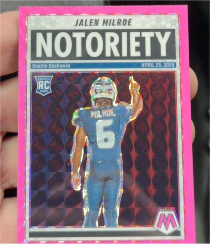 2025 Panini Mosaic #15 Jalen Milroe Notoriety — front