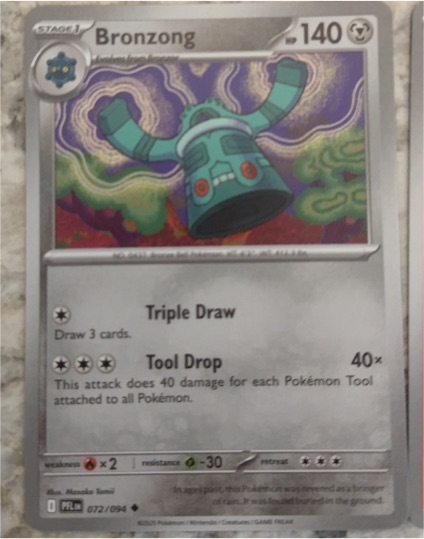 2023 Pokémon ME02: Phantasmal Flames #072 Bronzong — front