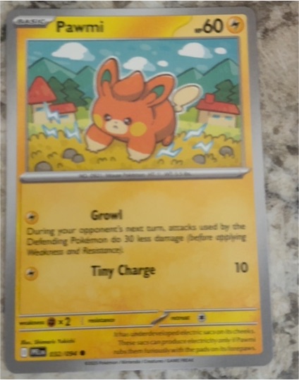 2023 Pokémon ME02 Phantasmal Flames #32 Pawmi — front