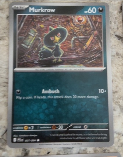 2023 Pokémon ME02: Phantasmal Flames #057 Murkrow — front