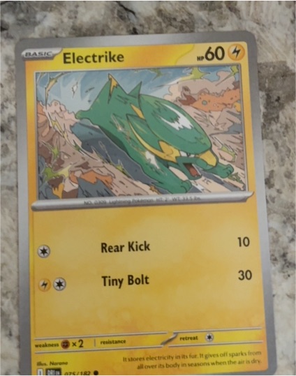 2025 Scarlet & Violet Destined Rivals #075 Electrike — front