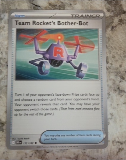 2025 Pokémon SV10: Destined Rivals #172 Team Rocket's Bother-Bot — front