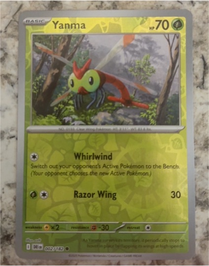 2025 Pokemon TCG Destined Rivals #002 Yanma — front