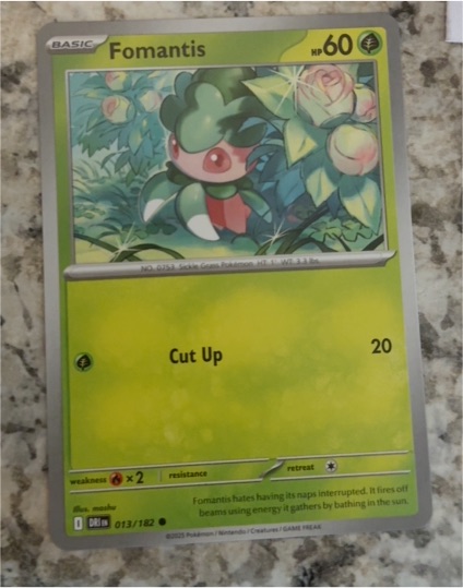 2023 Pokémon SV10: Destined Rivals #013 Fomantis — front