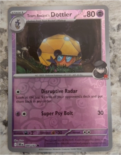 2022 Pokémon SV10 #088 Team Rocket's Dottler — front