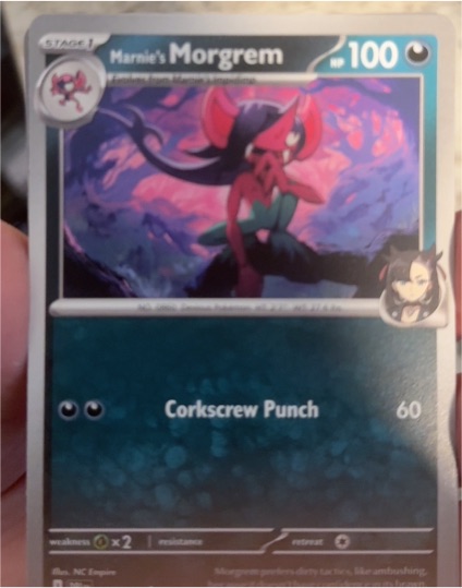 2025 Pokemon Scarlet & Violet Destined Rivals #135 Marnie's Morgrem — front