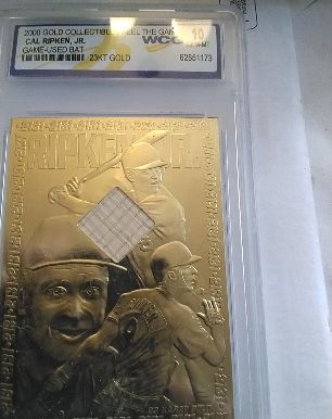 2000 Gold Collectibles Feel The Game # Cal Ripken Jr. — front