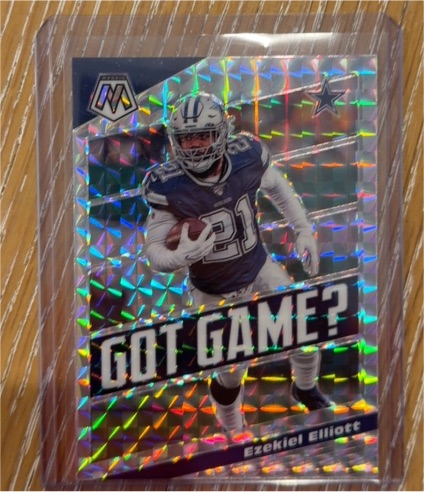 2020 Panini Mosaic Got Game? Prizm #GG21 Ezekiel Elliott — front