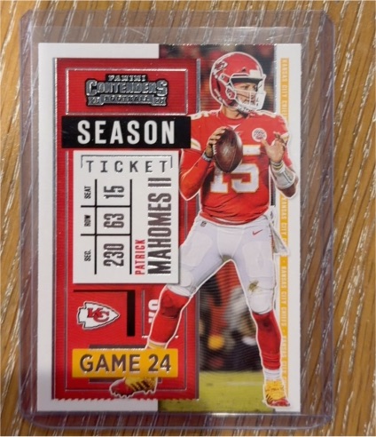2020 Panini Contenders #2 Patrick Mahomes II — front