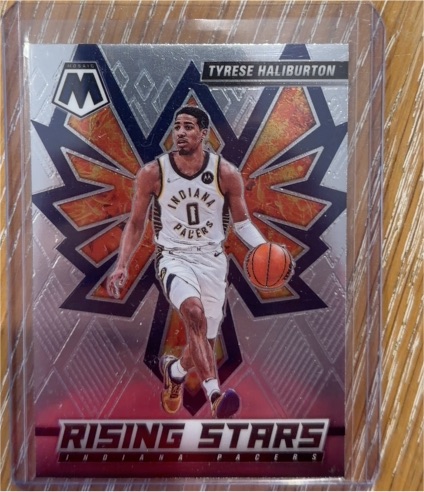 2021-22 Panini Mosaic Rising Stars #11 Tyrese Haliburton — front