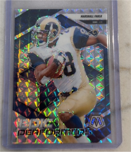 2025 Panini Mosaic #14 Marshall Faulk Epic Performers — front