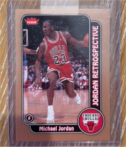 2008-09 Fleer Michael Jordan Retrospective #MJ-8 Michael Jordan — front