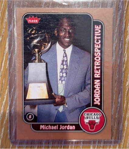 2008-09 Fleer #MJ-16 Michael Jordan Retrospective — front