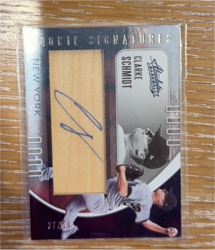 2021 Panini Absolute Rookie Signatures Clarke Schmidt — front
