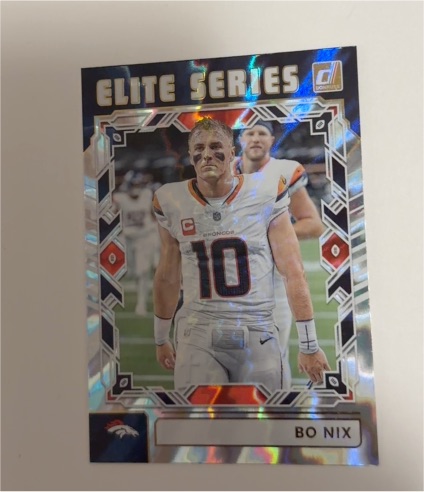 2025 Panini Donruss #TES-BNI Bo Nix Elite Series — front