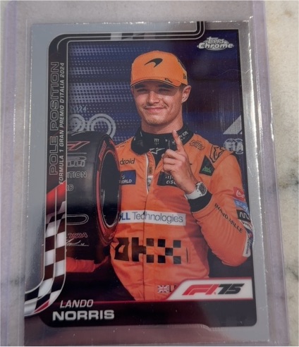2025 Topps Chrome Formula 1 #120 Lando Norris Pole Position — front