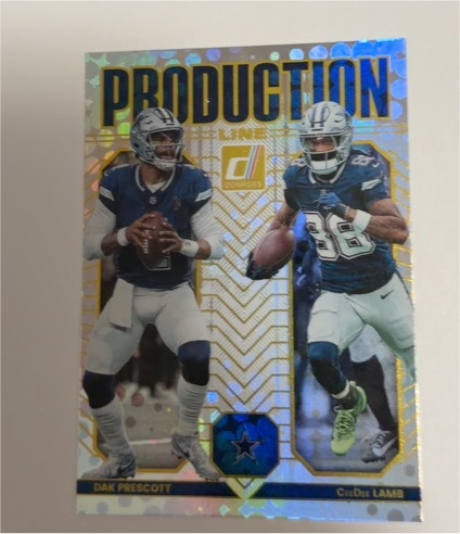 2025 Donruss #3 Dak Prescott CeeDee Lamb Production Line — front
