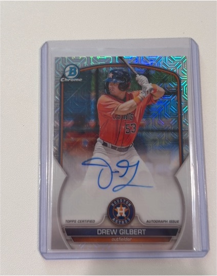 2023 Bowman Chrome Mega Box Autographs #BMA-DGT Drew Gilbert — front
