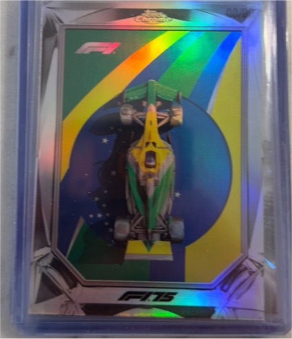 2025 Topps Chrome Formula 1 #F175-5 Brazilian Tribute Diamond Drives — front
