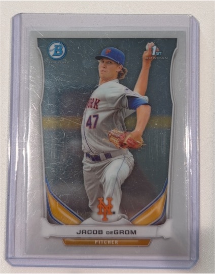 2014 Bowman Chrome Prospects #BCP73 Jacob deGrom — front