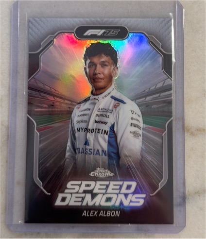 2025 Topps Chrome Formula 1 #SD-7 Alex Albon Speed Demons — front