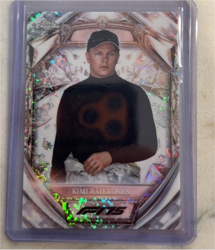 2025 Topps Chrome F1 Diamond 75th Anniversary #D75-46 Kimi Raikkonen — front