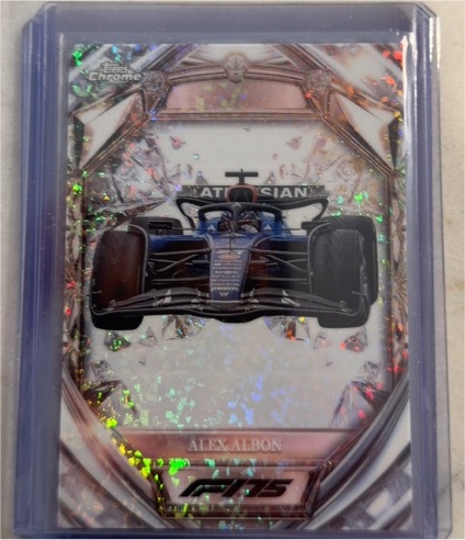 2025 Topps Chrome F1 Diamond 75th Anniversary #D75-37 Alex Albon — front