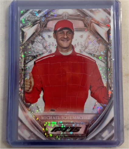 2025 Topps Chrome F1 Diamond 75th Anniversary #D75-47 Michael Schumacher — front