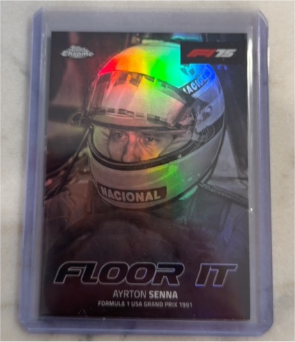 2025 Topps Chrome F1 #FI-10 Ayrton Senna Floor It — front