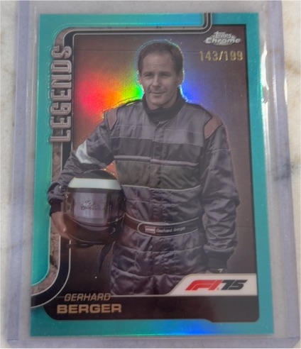 2025 Topps Chrome Formula 1 #153 Gerhard Berger (F1 Legends) — front