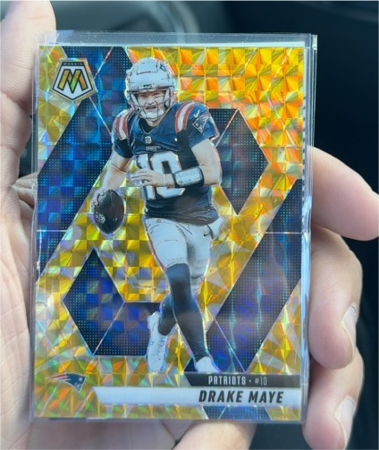 2025 Panini Mosaic #28 Drake Maye — front