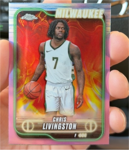 2024-25 Topps Chrome #70 Chris Livingston — front
