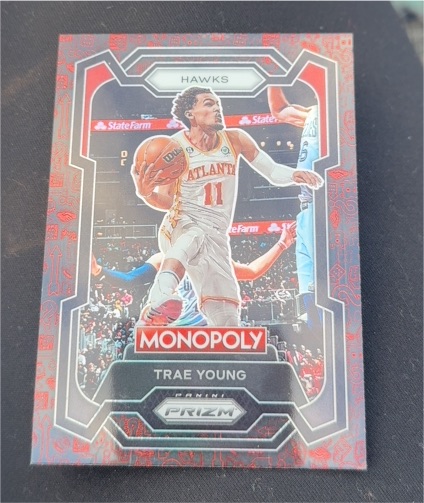 2023-24 Panini Prizm Monopoly #4 Trae Young — front