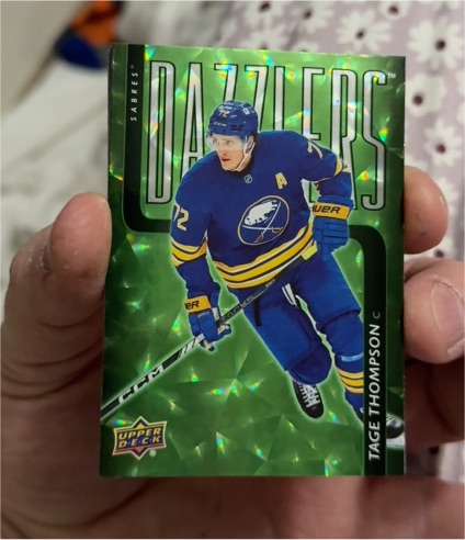 2025-26 Upper Deck Series 1 Dazzlers #DZ-15 Tage Thompson — front